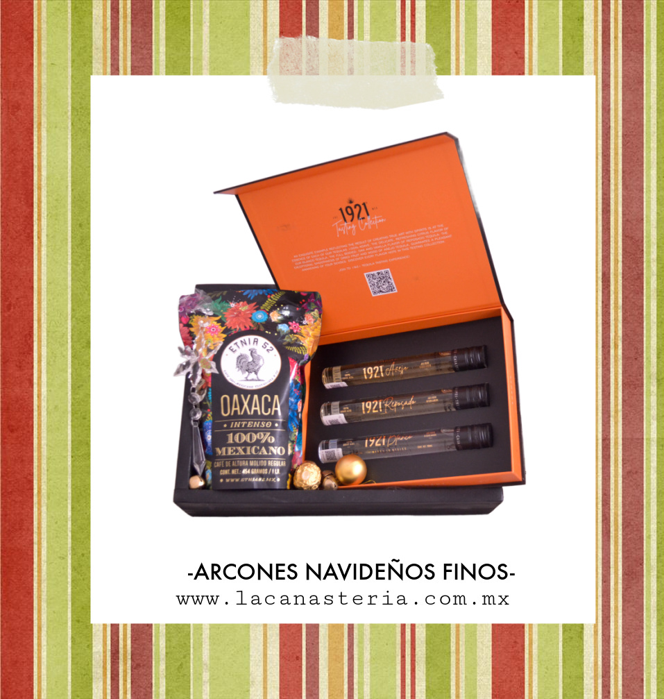 arcones navideños con tequila premium elegantes de lujo la canasteria