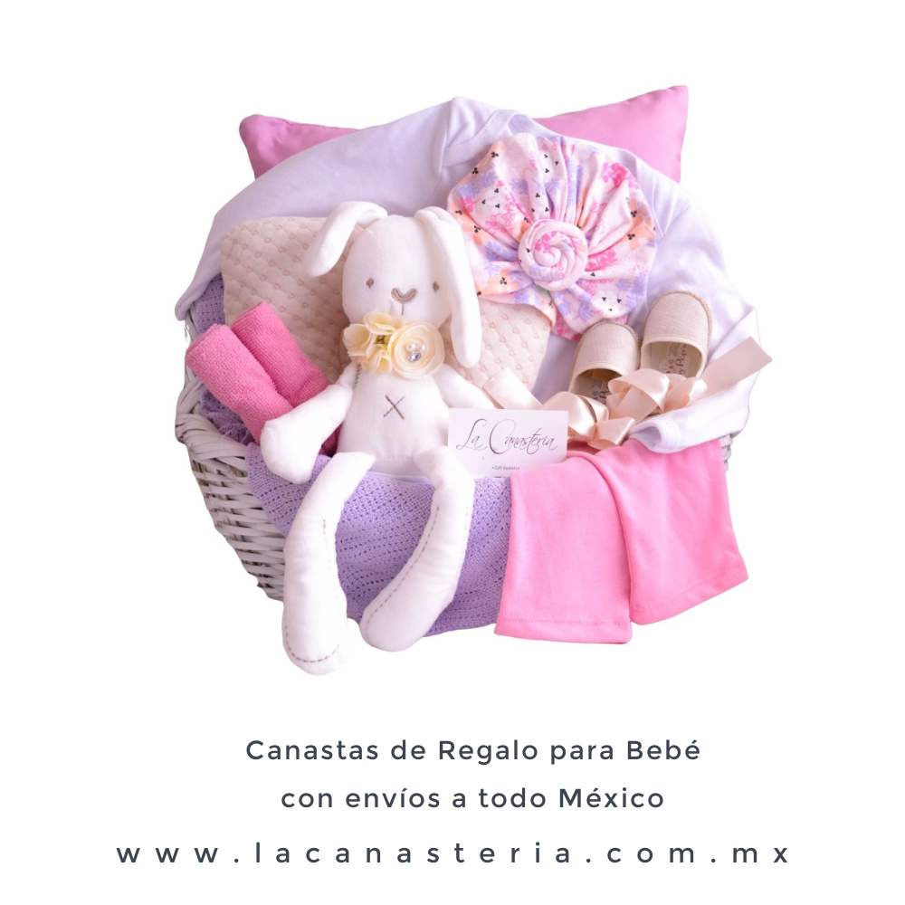 Canastas de regalo para niña recién nacida con entrega a domicilio a todo México de La Canastería