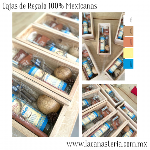 Cajas de regalo para empresas con Mezcal 400 Conejos y fina selección de productos 100% mexicanos