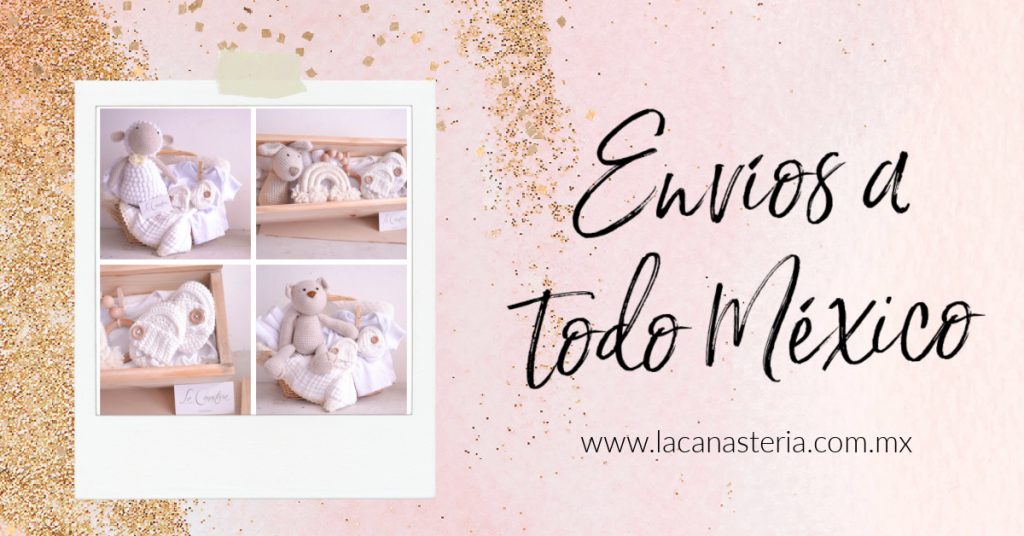 Cestas y canastas de regalo para nacimiento de bebé con diseños finos y elegantes para niña con envío a domicilio en todo México 