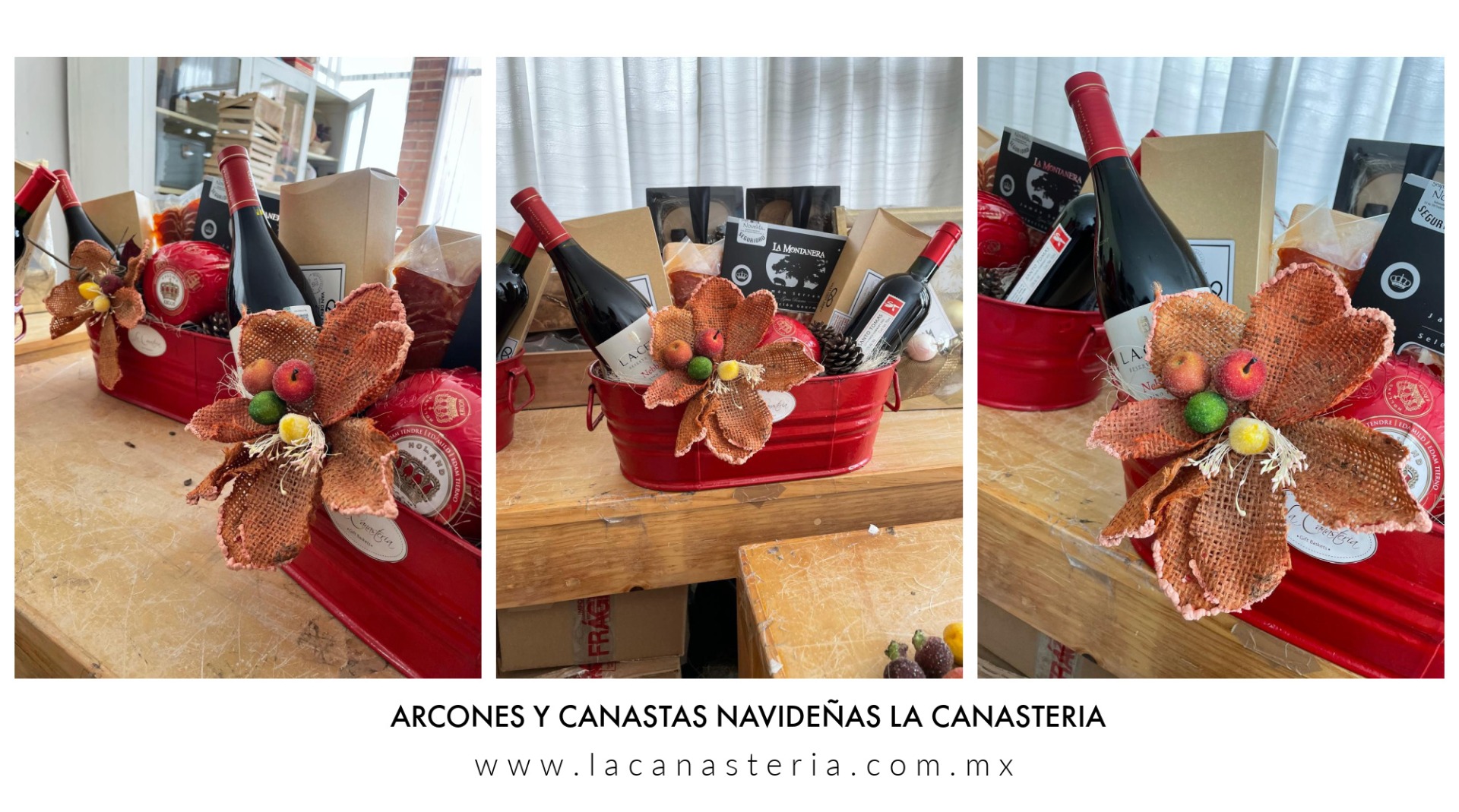 ARCONES NAVIDEÑOS GOURMET FINOS LA CANASTERIA